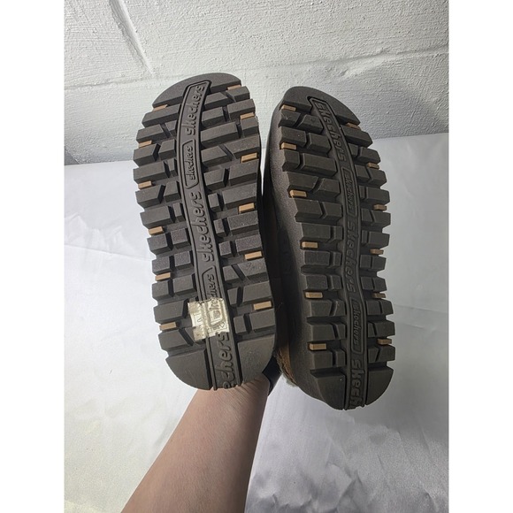 Skechers Shindigs Y2K Chunky Tan Brown Slip On Clogs Mules Shoes US Women's 5 - Picture 5 of 6